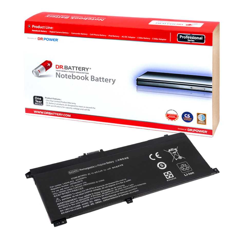 HP SA04XL L43267-005 HSTNN-OB1G Battery for HP Envy X360 15-DR 15-DS 15Z-DS 15M-DR 15T-DR 17T-CG 17M-CG 15m-dr1012dx 15m-dr0012dx 15m-dr0011dx 15m-ds0011dx Series SA04055XL L43248-AC4 L43248-541 L43248-AC4 Compatible Battery