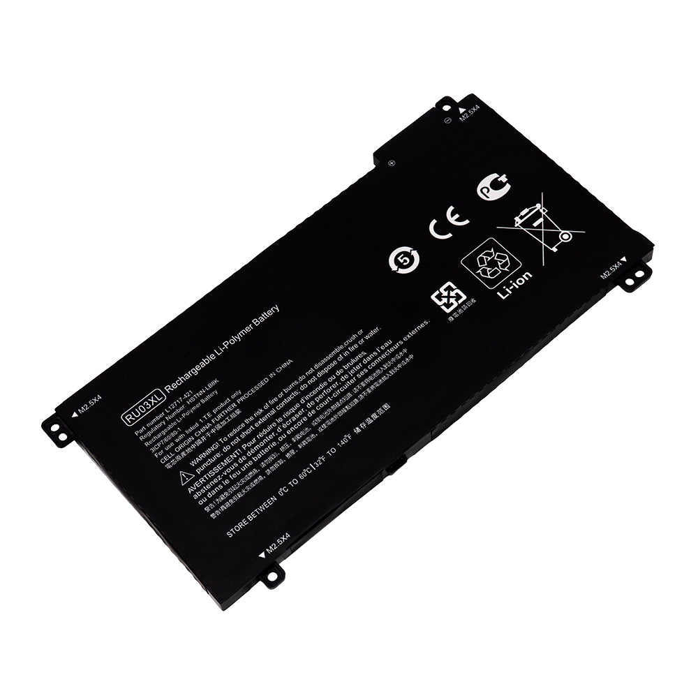 HP RU03XL RU03048XL L12717-541 ProBook x360 ProBook x360 440 G1 ProBook x360 11 G3 ProBook x360 11 G4 Series HSTNN-LB8K 3ICP6/61/80 L12791-855 [11.4V / 48Wh] Laptop Battery Replacement