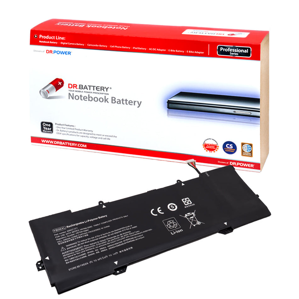 HP Spectre X360 Convertible 15-ch011dx 15-ch008ca 15-ch011nr 15-ch005nf 15T-CH000 15-CH000 Series Laptop Battery YB06XL 928372-855 928372-856 928427-272 928427-271 YB06084XL HSTNN-DB8H HSTNN-DB8V TPN-Q200 [11.55V] Compatible Battery