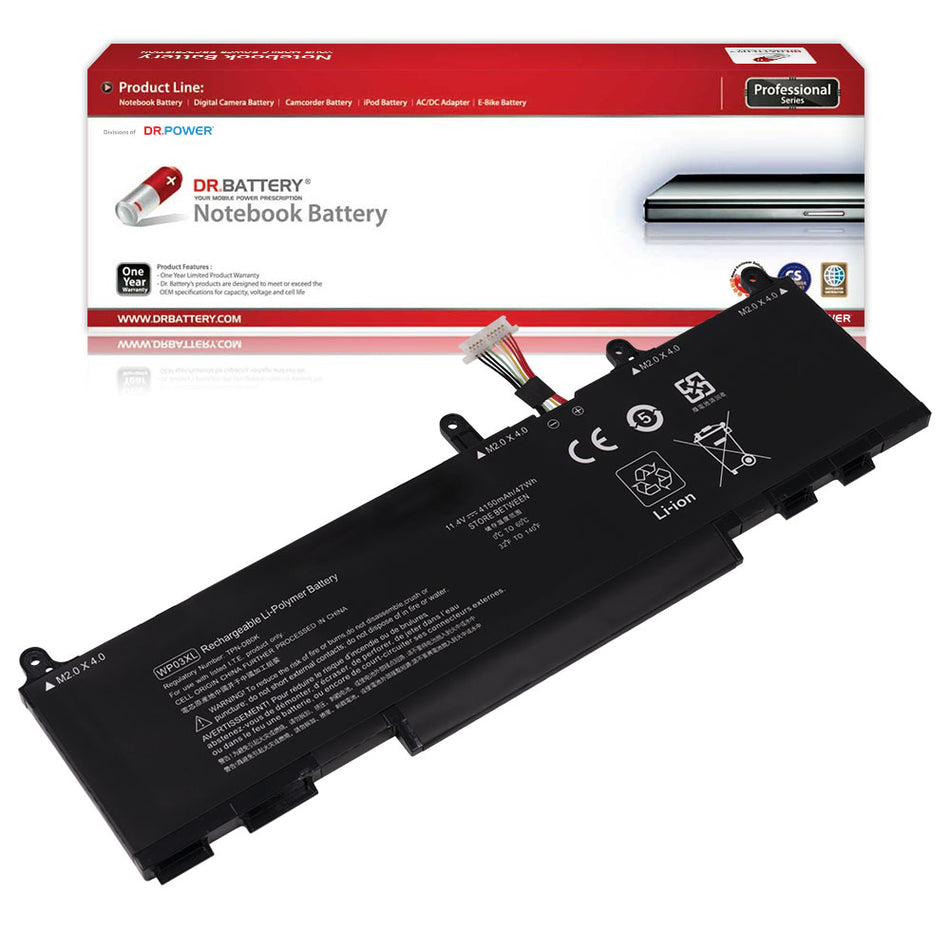 HP WP03XL M73466-005 Laptop Battery for HP EliteBook 830 835 840 845 860 865 G9 G10 EliteBook X360 1040 G9 G10 Split X2 13-M Series ZBook Firefly 14 G9 G10 Series HSTNN-OB2J L78555-005 HSTNN-LB8W M64304-AC1 [11.4V/11.58V] Compatible Battery