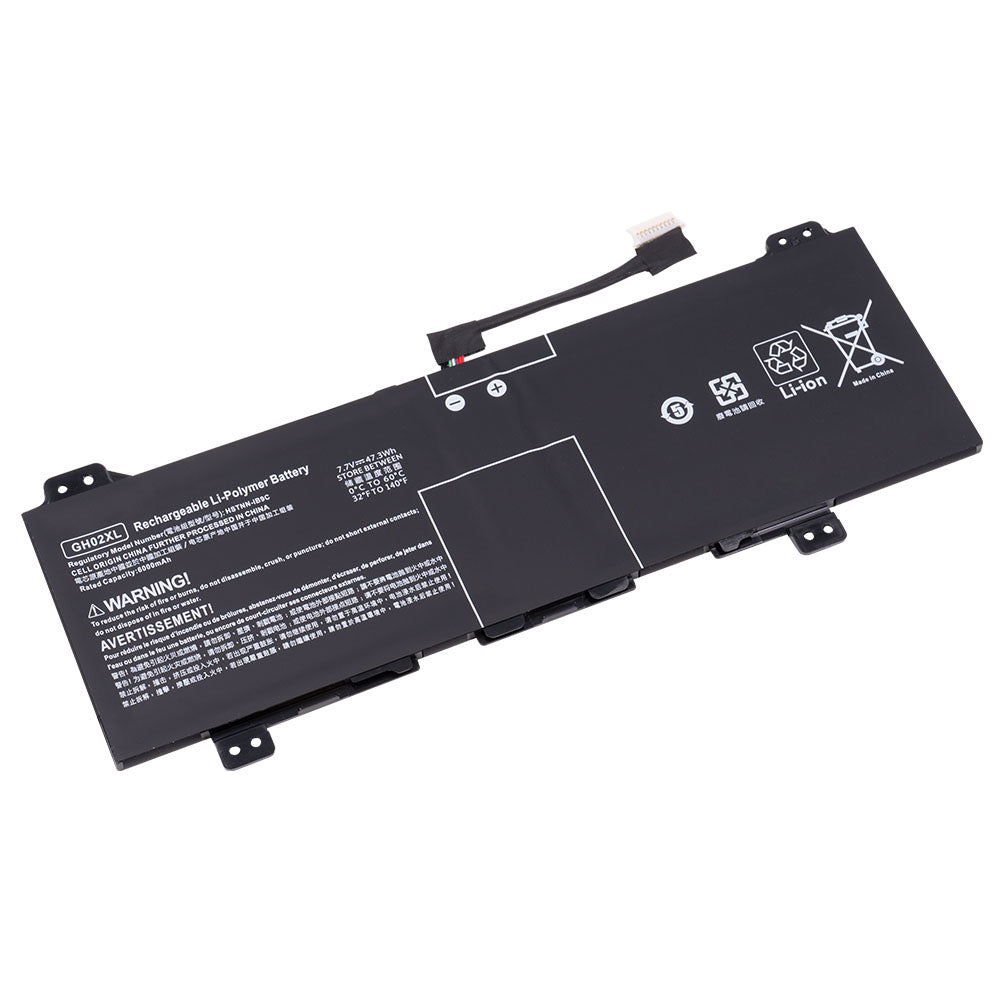 HP GH02XL Battery for HP Chromebook 11A G8 Chromebook 11 G8 Chromebook 14 G6 Chromebook X360 11 G3 14AT-NA000 NA0010CA NA0010DS Series GHO2XL HSTNN-DB9M L75253-271 L75783-005 [7.7V] Compatible Battery