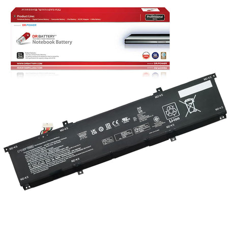 Compatible laptop battery for HP Envy 16-H0000CL H0000NC H0000NA H0000NE H0000NF H0000NH H0000NI H0000NK with DrBattery packaging