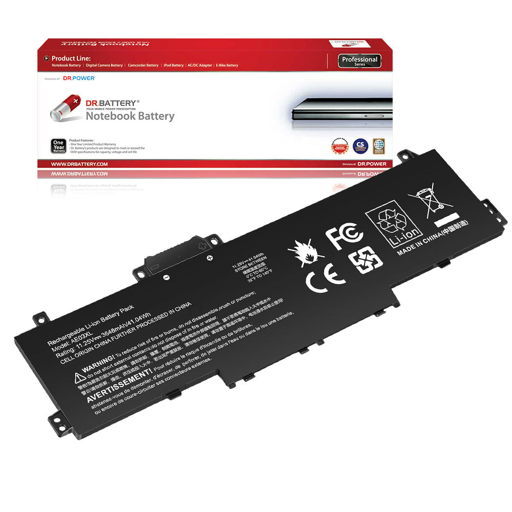 AE03XL compatible laptop battery for HP 245 246 250 255 256 G10 14-EE 14-EM 14-EP 15-FC 15-FD with DrBattery packaging