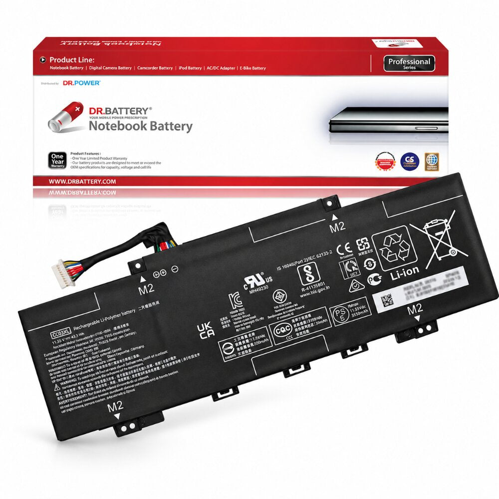 PC03XL compatible laptop battery for HP Pavilion x360 14-BA0000 14-CD0000 with DrBattery packaging
