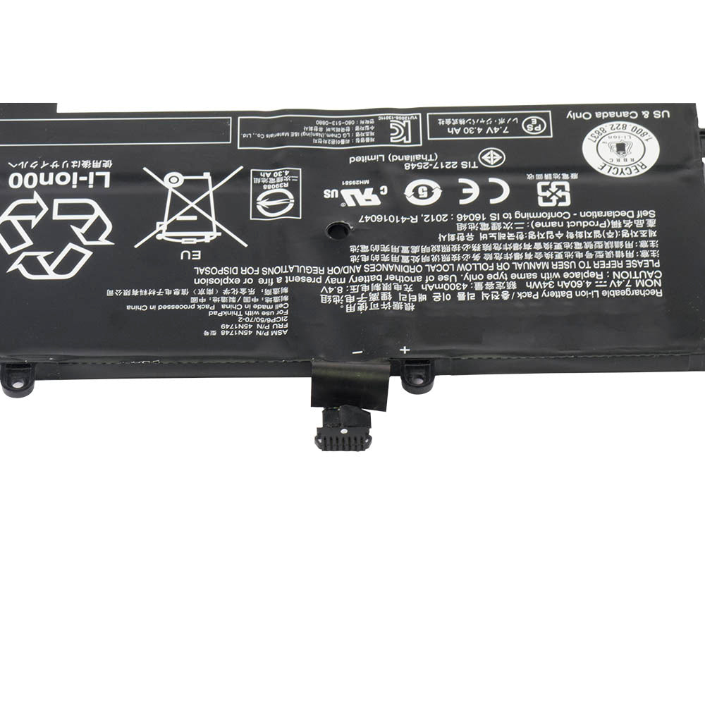 Lenovo ThinkPad Yoga 11e 45N1748 45N1748 45N1751 45N1750 20E5001B 20D90027US [7.4V] Compatible Laptop Battery