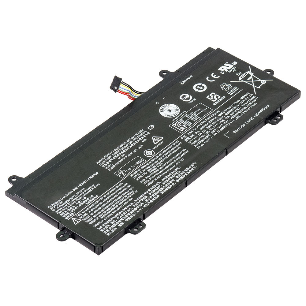 Front view of L15C3PB0 compatible laptop battery for Lenovo 100e and 300e Winbooks