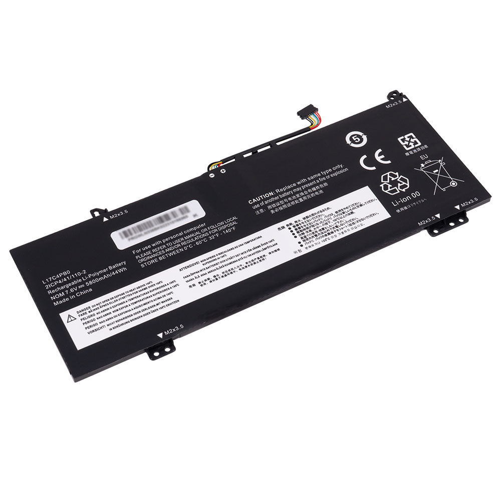 Lenovo L17C4PB0 Ideapad Flex 6-14IKB 6-14ARR 530S-14ARR 530S-14IKB 530S-15IKB Yoga 530-14ARR 530-14IKB L17M4PB0 5B10Q16066 5B10Q16067 [7.68V/5928mAh/45Wh] Laptop Battery Replacement