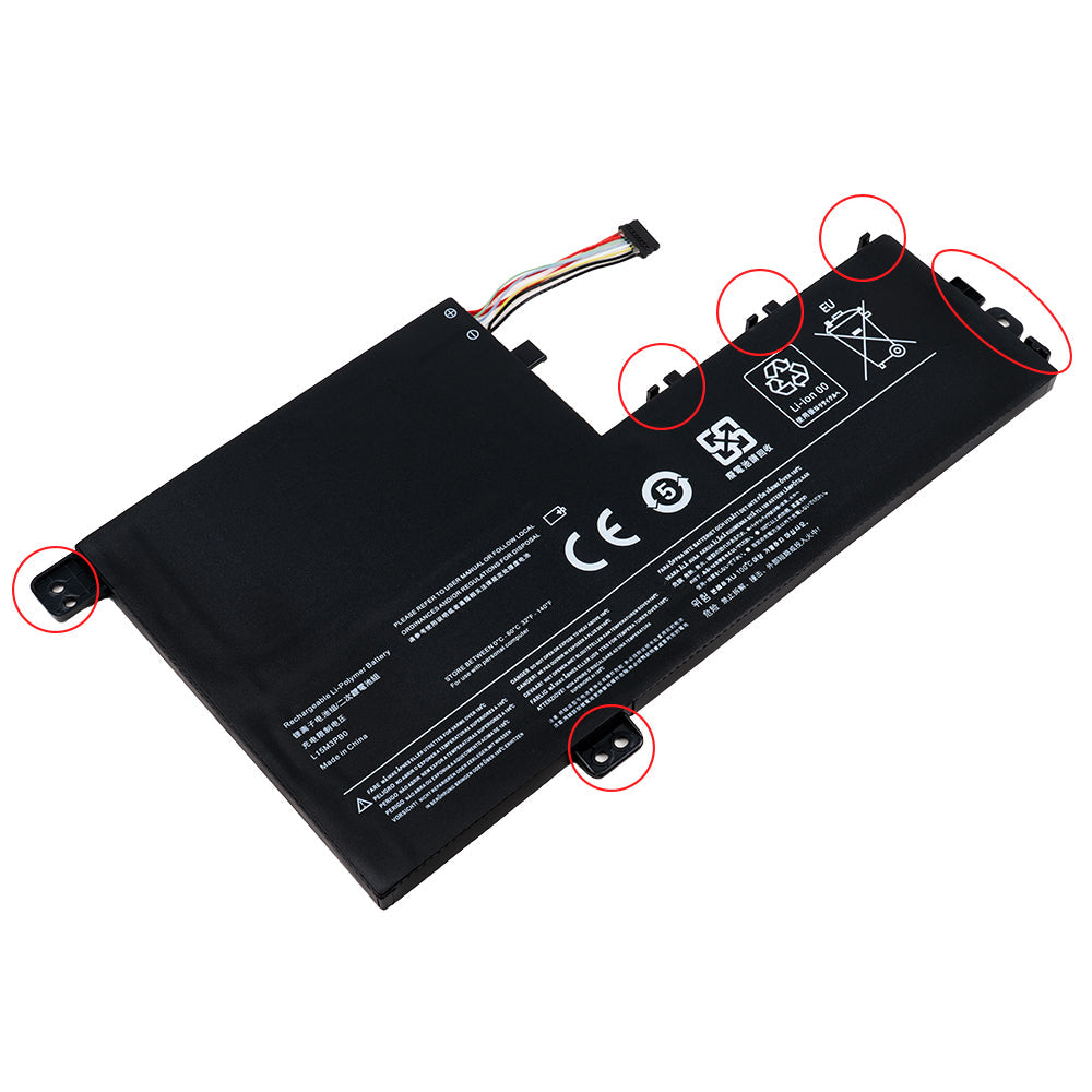 Lenovo IdeaPad Yoga 520-14IKB Series IdeaPad 520S-14IKB Series Laptop Battery L15C3PB1 L15C2PB1 L15L3PB0 L15L2PB1 L15M3PB0 L15M2PB1 L14M2P21 L14L2P21 [11.25V/11.4V] (Shape A) Compatible Battery