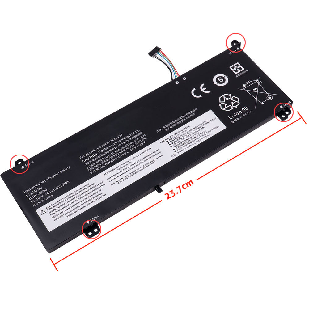 Lenovo ThinkBook 14 G2 ITL ARE series ThinkBook 14 G3 ITL ACL series ThinkBook 14 G4 ABA IAP Series Laptop Battery L19C4PDB L19M4PDB 5B10Z21201 5B10Z21209 L20M4PDB [15.36V/15.44V] Compatible Battery