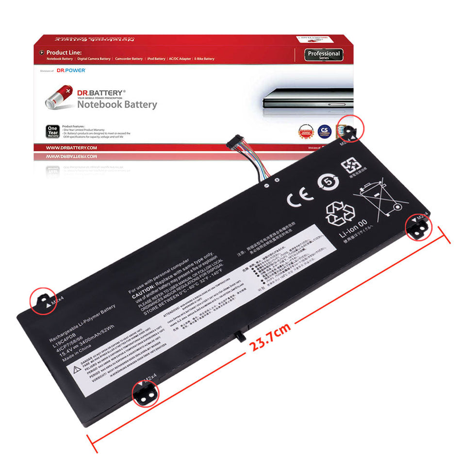 Lenovo ThinkBook 14s Yoga ITL Series Laptop Battery L19C4PDB L19M4PDB 5B10Z21201 5B10Z21209 L20M4PDB [15.36V/15.44V] Compatible Battery