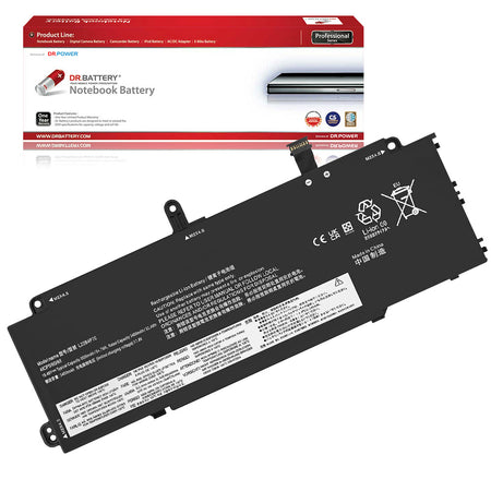 L22B4P70 compatible laptop battery for Lenovo ThinkPad X13 Gen 4 Gen 5 and X13 Yoga Gen 4 Gen 5 with DrBattery packaging