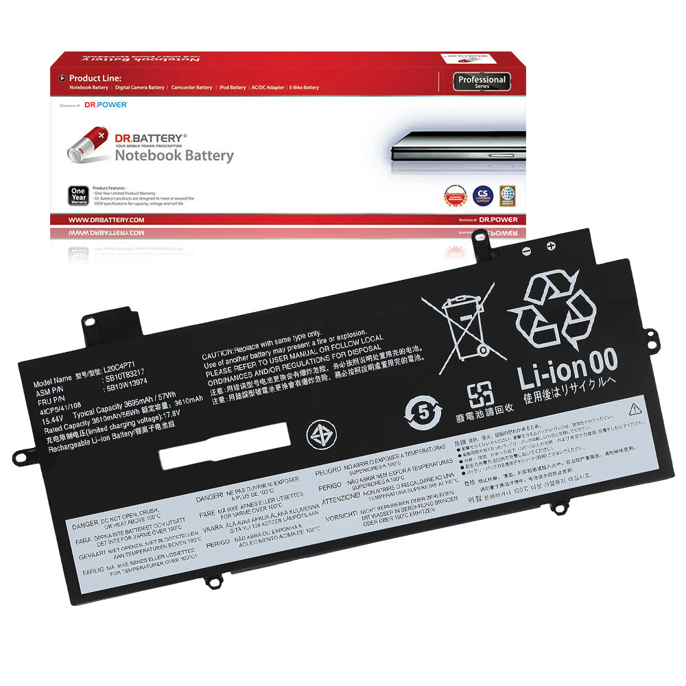 L20C4P71 battery for Lenovo ThinkPad X1 Yoga 8th Gen 21HQ 21HR with DrBattery packaging