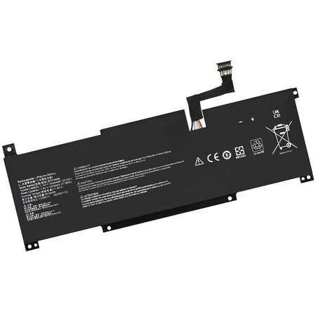 Front view of BTY-M494 compatible laptop battery for MSI Modern 14 C7M C11M C12M Modern 15 B12M B13M C13M and Prestige 14
