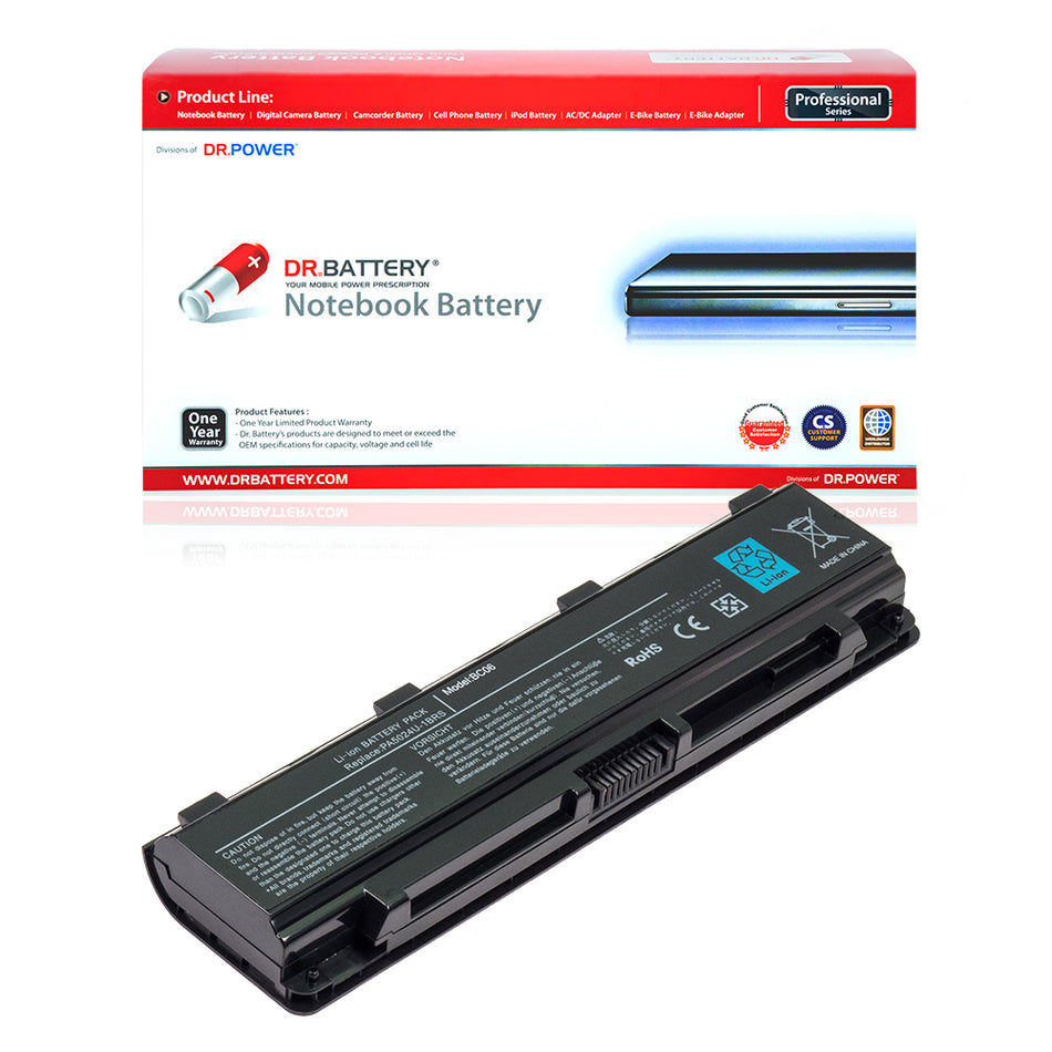 Toshiba PA5024U-1BRS PA5026U-1BRS PA5121U-1BRS Battery for Toshiba Satellite C55 C55T C55DT C55D C850 C855 C855D L850 L855 L875 P850 P855 P875 S855 S875 Series PA5025U-1BRS PABAS260 [10.8V] Compatible Battery