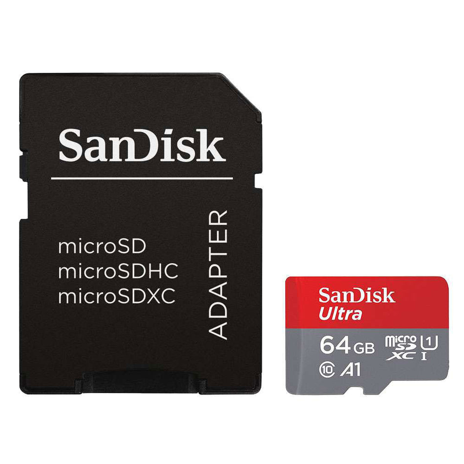 SanDisk 64GB Ultra microSDXC UHS-I Card With SD Adapter