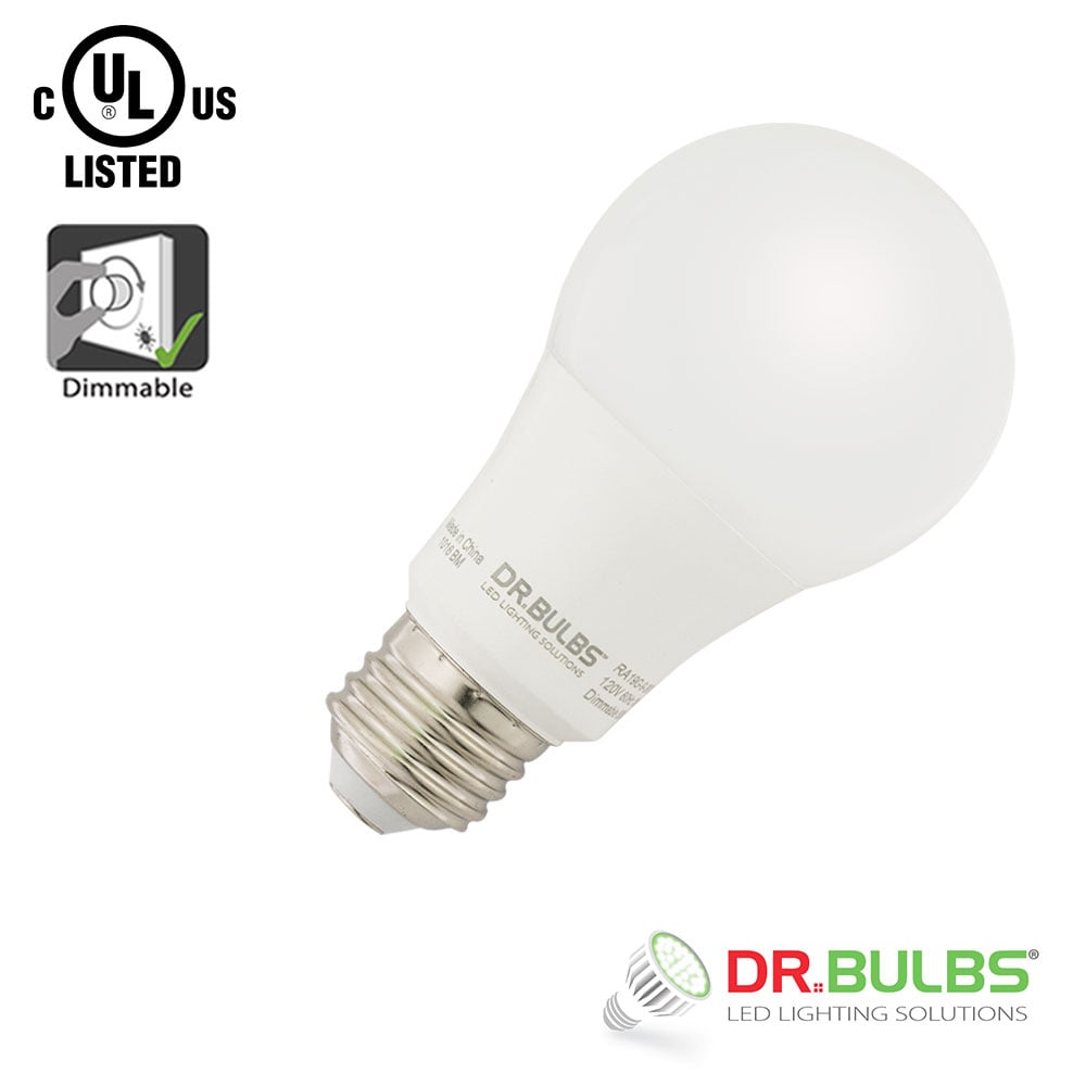 10 Pack Dr.Bulbs A19 10W (Replace 60W incandescent) 3000K Soft White Dimmable LED Bulb