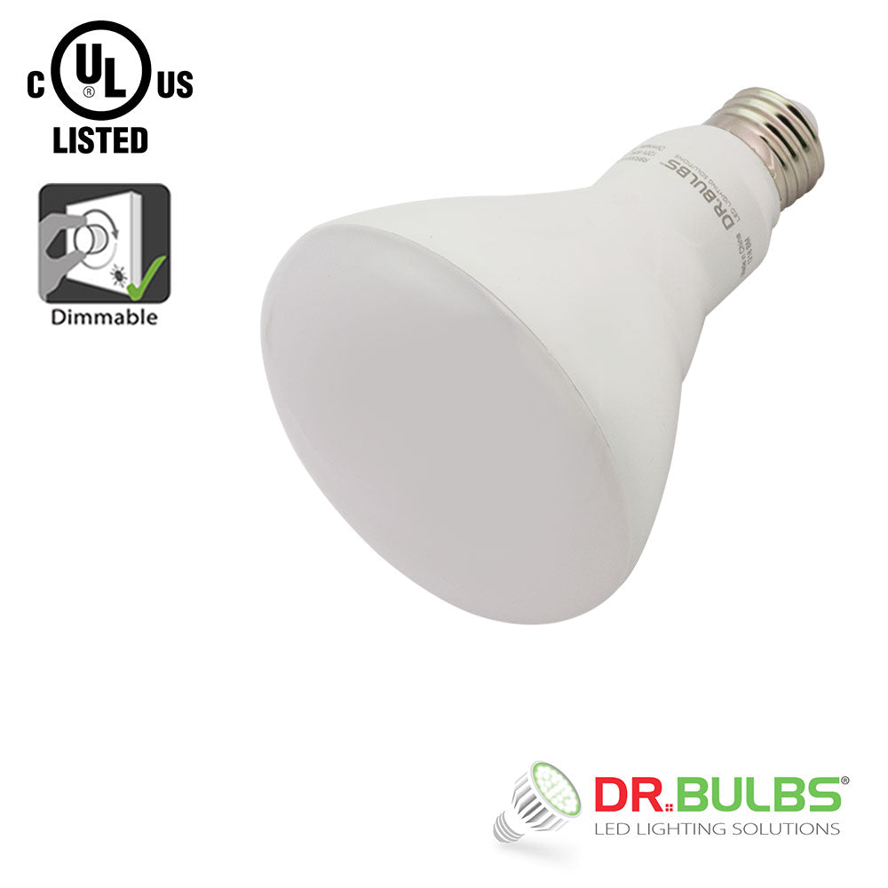 6 Pack Dr.Bulbs BR30 9W (Replace 65W Incandenscent) 4000K Cool White Dimmable LED Bulb