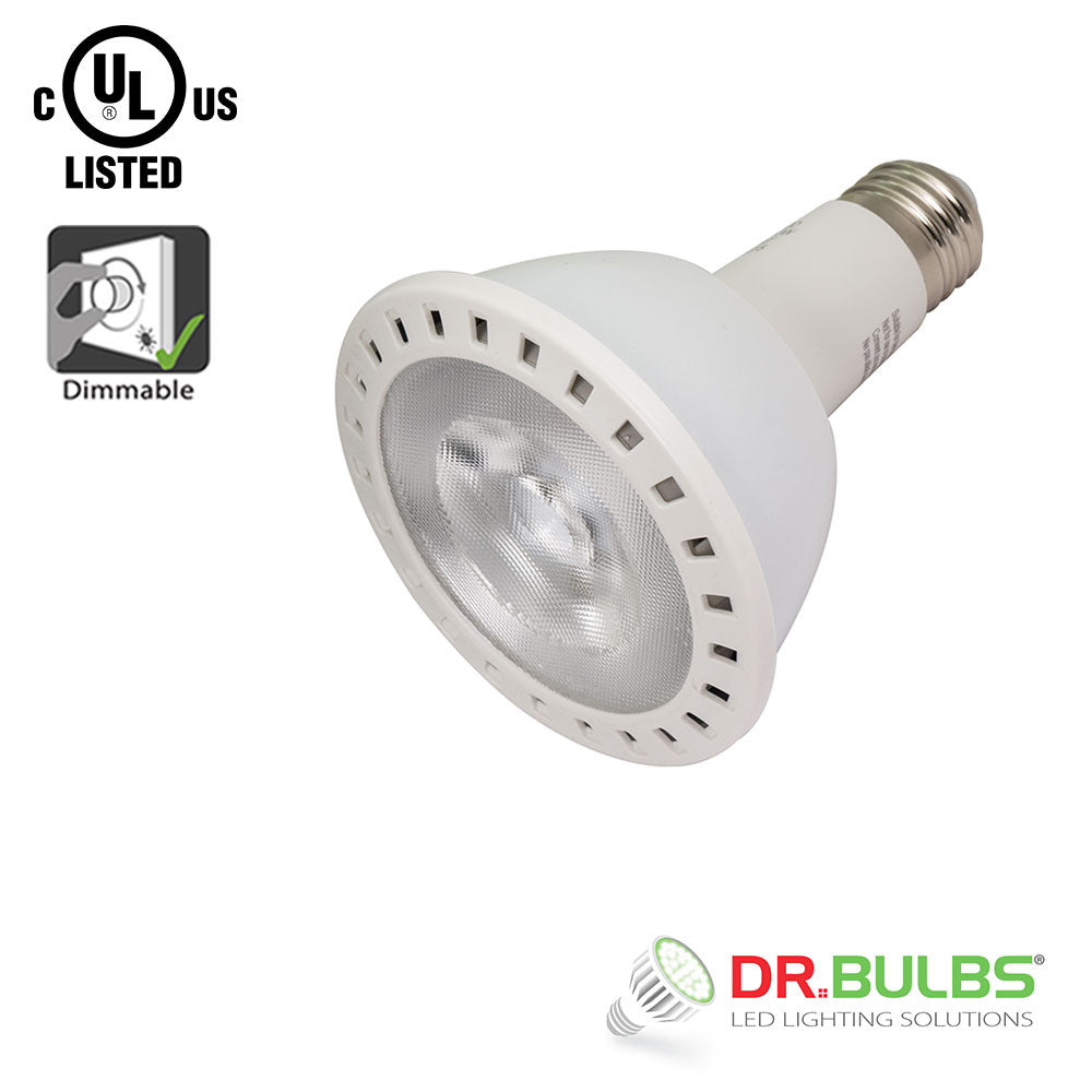 Dr.Bulbs PAR30 Long Neck 13W LED Bulb (75W Replacement), 3000K Soft White Dimmable COB Spotligh