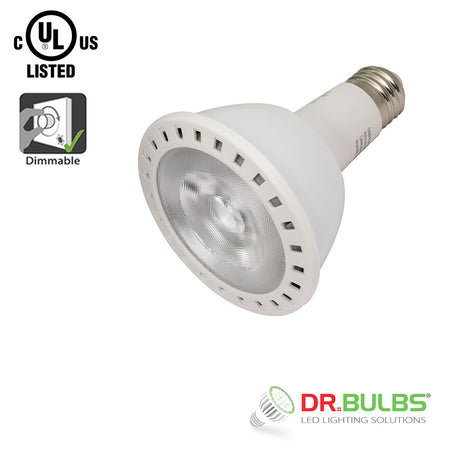 Dr.Bulbs PAR30 Long Neck 13W LED Bulb (75W Replacement), 3000K Soft White Dimmable COB Spotligh