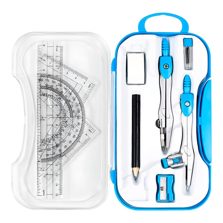 Complete Math Geometry Tool Set with Storage Case