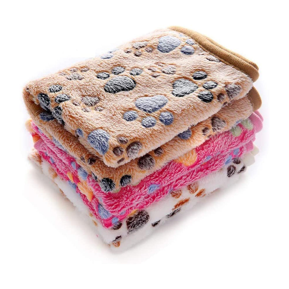 3-Pack Super Soft Pet Blankets – Washable Flannel Throw for Dogs & Cats (Multi-Color)
