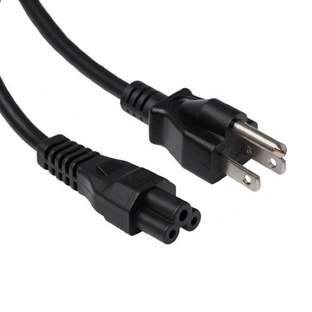 Universal AC Power Cord with IEC C5 Cloverleaf connector