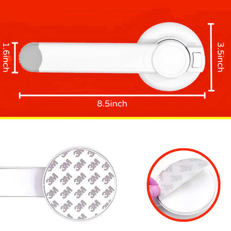 STRONG ADHESIVE HOLD – Keeps the lock securely in place for reliable, long-lasting protection.
