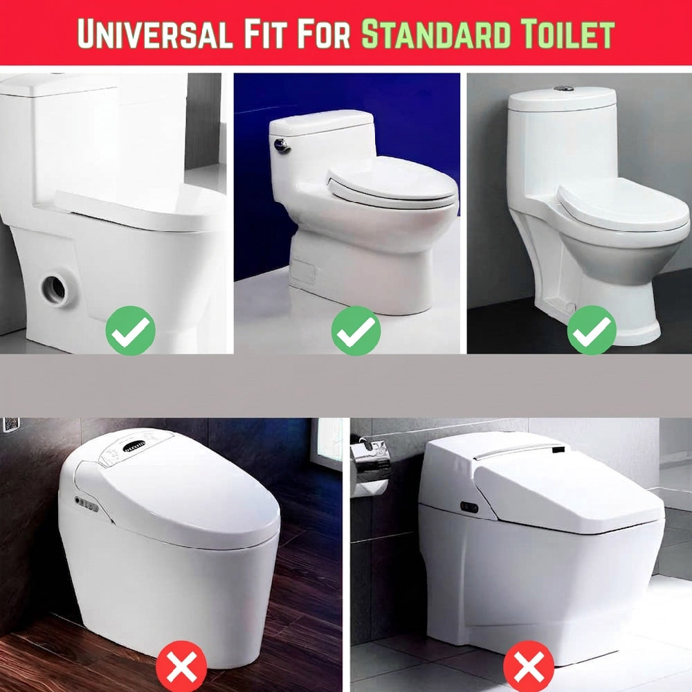 This safety toilet lock helps prevent little ones from opening the toilet lid, reducing the risk of accidents and keeping your child away from unsanitary water.