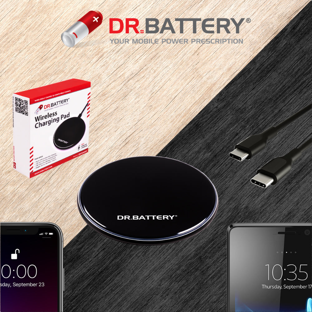 Dr. Battery 15W Fast Wireless Charging Pad  Compatible with Major Smartphone Brands