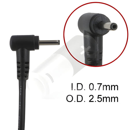 Asus Eee PC 1215P 1005HA 1005HAB 1015P 1005 1001PX 1005HA 1201 1201HAB 1001PXD 1018P 1001 Laptop AC Adapter Charger (19V 2.10A 40W ) Compatible Adapter