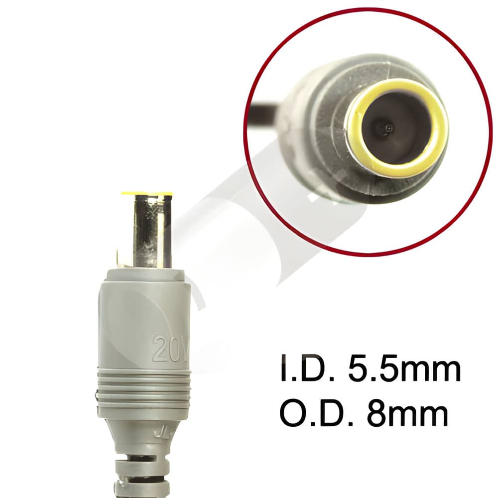 42T4431 45N0312 42T4418 PA-1650-53I Charger AC Adapter Power Cord (5.5mm x 8mm) [20V 4.5A 90W] - Compatible Adapter