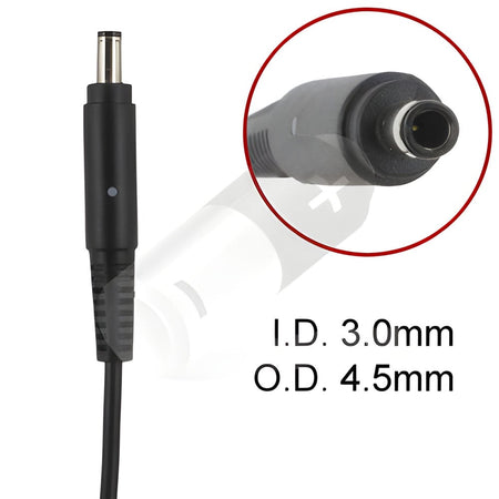 LA45NM140 0KXTTW Charger for Dell XPS 12 9Q33 XPS 13-L321X Laptop AC Adapter Power Cord (3.0 x 4.5mm) (19.5V 2.31A 45W ) Compatible Adapter
