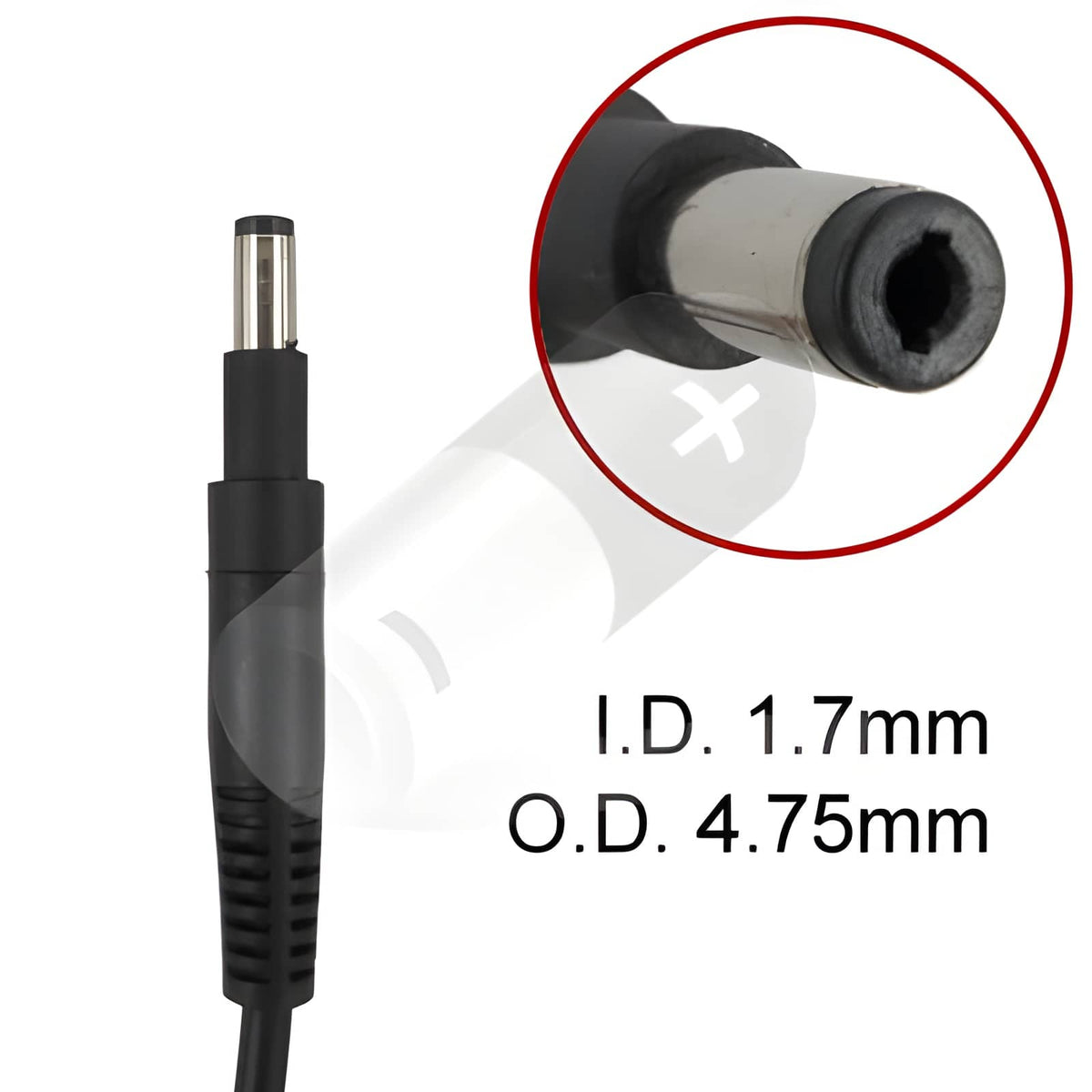 HP Envy TouchSmart Ultrabook 4 Series Laptop Charger AC Adapter Power Cord (1.7 x 4.75mm) [19.5V 3.33A 65W] - Compatible Adapter