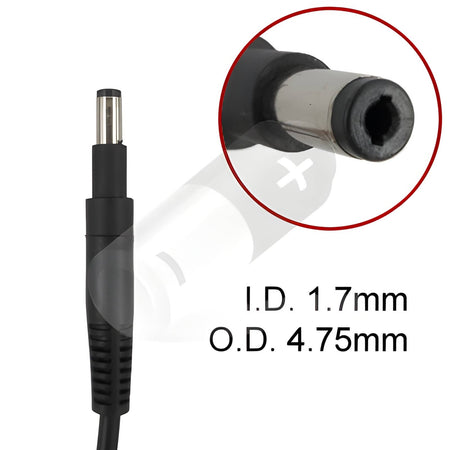 HP Envy Ultrabook 4-1130 Laptop Charger AC Adapter Power Cord (1.7 x 4.75mm) [19.5V 3.33A 65W] - Compatible Adapter