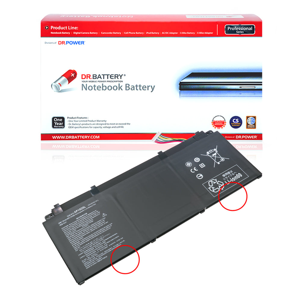 Acer Aspire S13 S5-371 series Aspire S13 S5-371T Series Laptop Battery AP1505L AP15O5L KT.00305.001 KT00305001 [11.55V] Compatible Battery