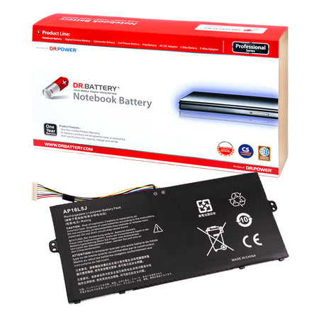 Acer TravelMate X514-51 X514-51T Series TravelMate X5 TMX514-51 TMX514-51T Series Laptop Battery AP16L5J KT.00205.008 KT00205002 [7.4V/7.7V] Compatible Battery