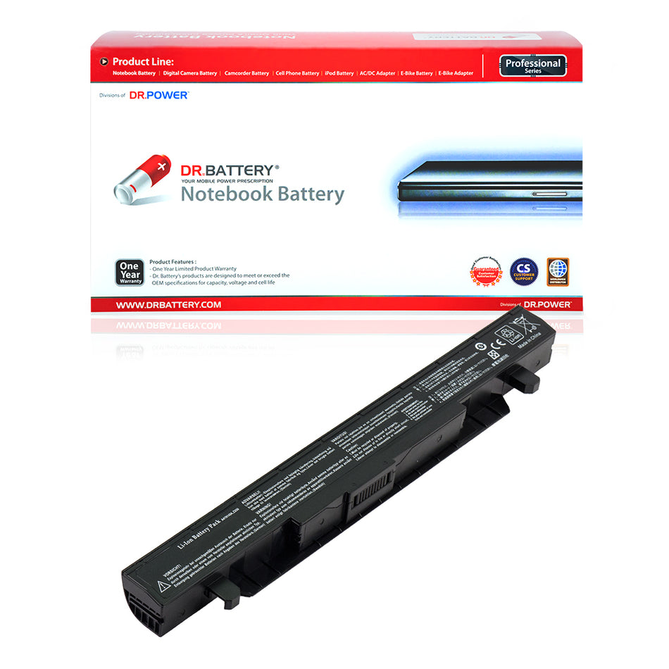 Asus A41N1424 Battery for Asus ROG GL552V GL552VW GL552VW DH74 DH71 GL552JX GL552J GL552 ZX50JX X50J X555 ZX50 FZ50 FX50VW Asus FX-Plus FX-PRO 6300 6700 Series 0B110-00350 [15V] Compatible Battery