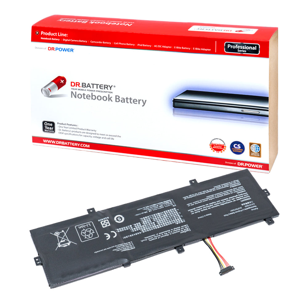 (Adapter Bundling Available) Asus C31N1620 Zenbook UX430U UX430UA UX430UN UX430UNR UX430UQ UX430UQ-GV015T U4100UQ U4100U PRO PU404 PU404UF PU404UF8250 Series C31PoJH 0B200-02370000 [11.55 V] Compatible Battery