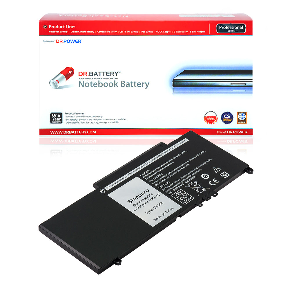Dell Latitude 3150 3160 E5270 Latitude 12 E5270 Latitude 14 E5450 E5550 Series Laptop Battery G5M10 WYJC2 8V5GX 451-BBLN F5WW5 0R9XM9 0TXF9M [7.4V] Compatible Battery